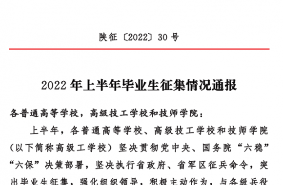 喜报 | 热烈祝贺我院超额完成2022年上半年征兵工作