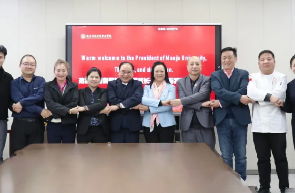 泰国梅州大学代表团访问陕西旅游烹饪职业学院 深化中泰教育合作交流